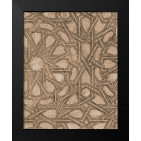 Ornamental Design II Black Modern Wood Framed Art Print by Saunders, Alonzo