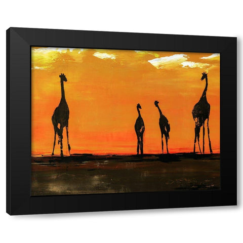 On the Mains Black Modern Wood Framed Art Print with Double Matting by Edmunds, Sydney
