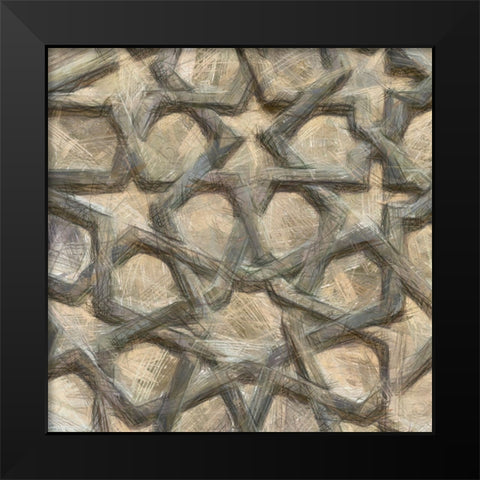 Ornamental Design III Black Modern Wood Framed Art Print by Saunders, Alonzo