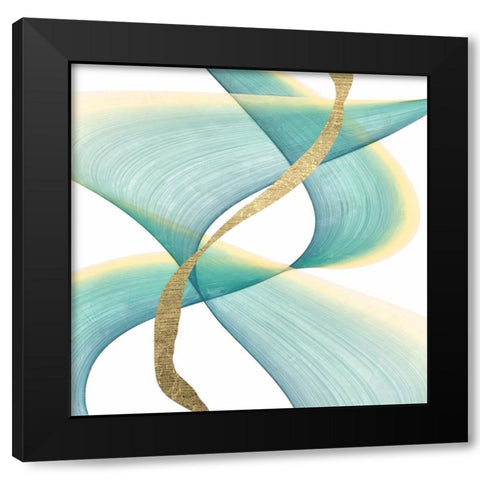Outer Flow II Black Modern Wood Framed Art Print with Double Matting by Saunders, Alonzo