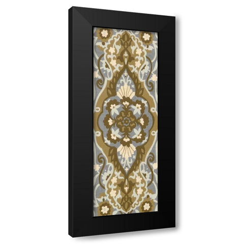 Palladium Tapestry II Black Modern Wood Framed Art Print with Double Matting by Zarris, Chariklia