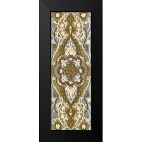 Palladium Tapestry II Black Modern Wood Framed Art Print by Zarris, Chariklia