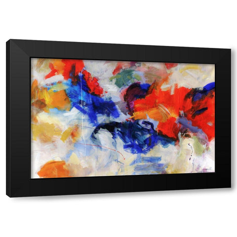 Rainbows Beginnings Black Modern Wood Framed Art Print with Double Matting by Maas, Jodi