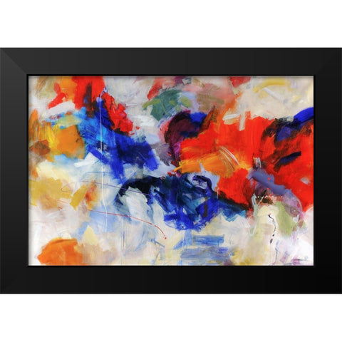Rainbows Beginnings Black Modern Wood Framed Art Print by Maas, Jodi