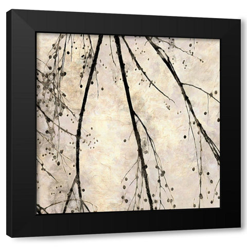 Winter Branches II Black Modern Wood Framed Art Print by Saunders, Alonzo
