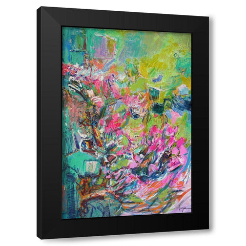 Garden of Light  I Black Modern Wood Framed Art Print by Fagan, Dorothy