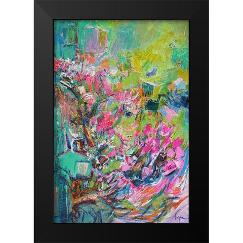 Garden of Light  I Black Modern Wood Framed Art Print by Fagan, Dorothy