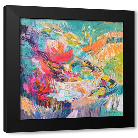 Will O Wisp I Black Modern Wood Framed Art Print by Fagan, Dorothy
