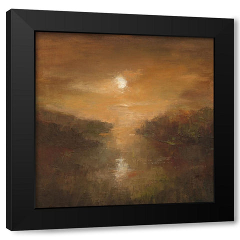 Early Rising Black Modern Wood Framed Art Print with Double Matting by Finch, Sheila