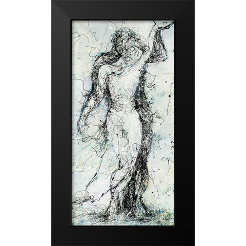 Inseparable Black Modern Wood Framed Art Print by Drotar, Rikki