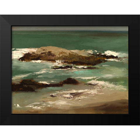 Pescadero I Black Modern Wood Framed Art Print by Finch, Sheila