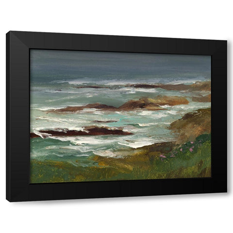 Pescadero II Black Modern Wood Framed Art Print by Finch, Sheila