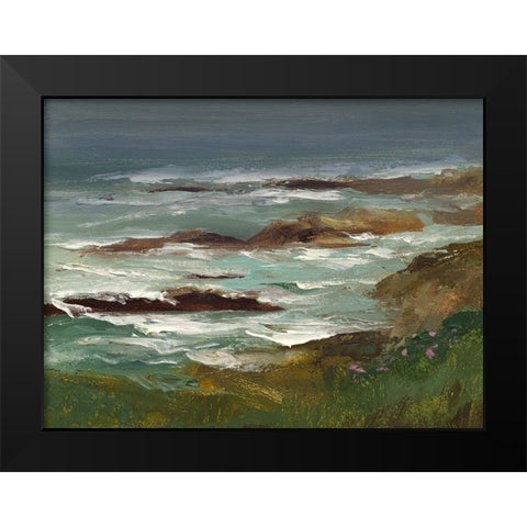 Pescadero II Black Modern Wood Framed Art Print by Finch, Sheila