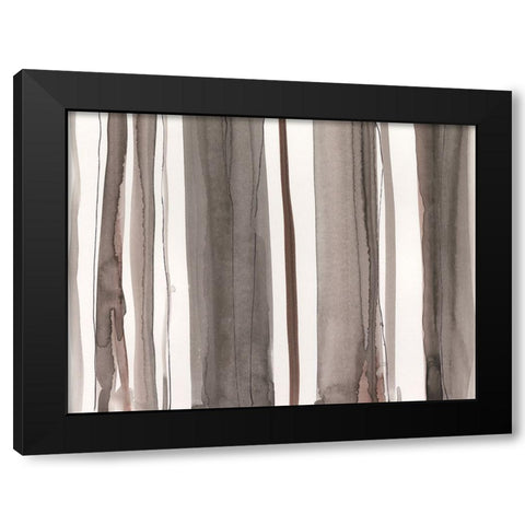 Picket Fence II Black Modern Wood Framed Art Print by Dixon, Samuel