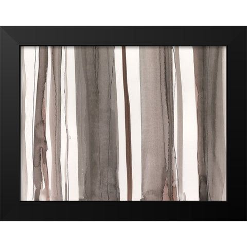 Picket Fence II Black Modern Wood Framed Art Print by Dixon, Samuel