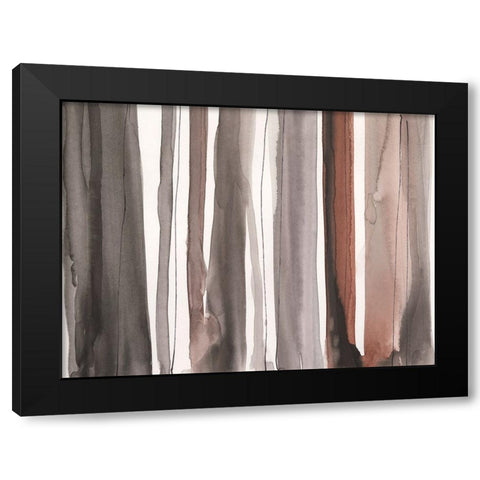 Picket Fence III Black Modern Wood Framed Art Print with Double Matting by Dixon, Samuel