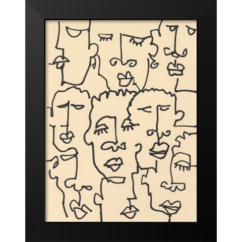 Ethic Inline II Black Modern Wood Framed Art Print by Dixon, Samuel