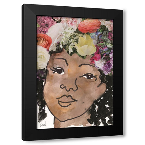 Sisters  II Black Modern Wood Framed Art Print with Double Matting by Dixon, Samuel