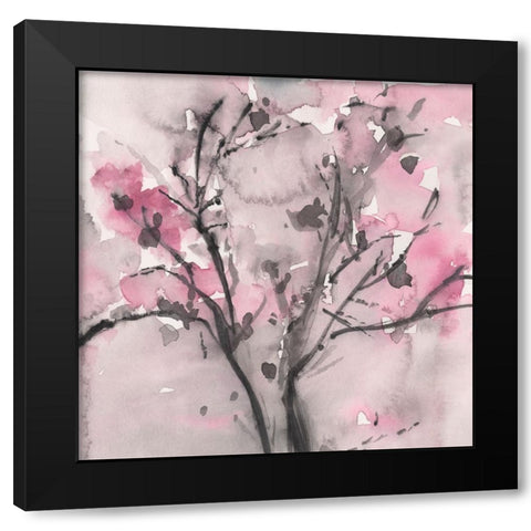 The Blossoms I Black Modern Wood Framed Art Print by Dixon, Samuel