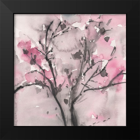 The Blossoms I Black Modern Wood Framed Art Print by Dixon, Samuel