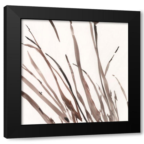 The Brown Grass I Black Modern Wood Framed Art Print by Dixon, Samuel