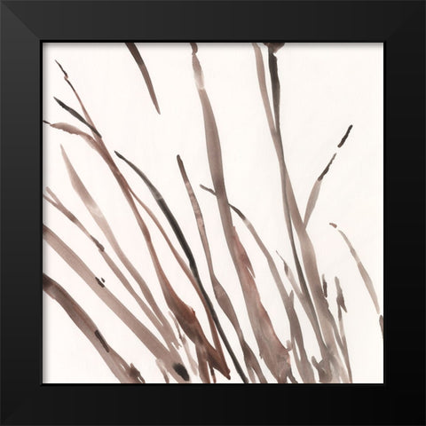 The Brown Grass I Black Modern Wood Framed Art Print by Dixon, Samuel