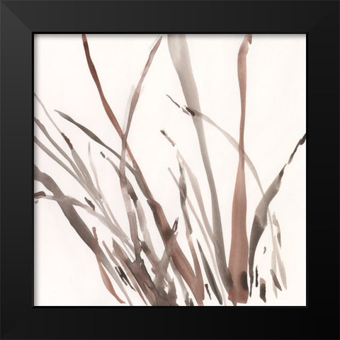 The Brown Grass II Black Modern Wood Framed Art Print by Dixon, Samuel
