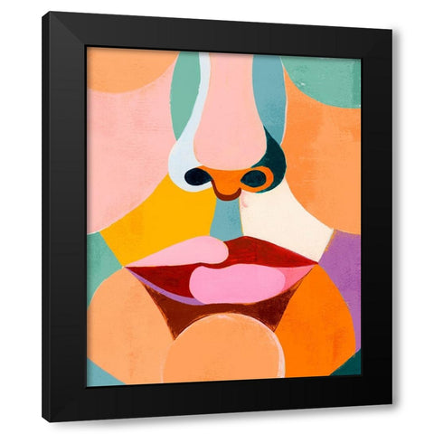 Custom Delicate Features I Black Modern Wood Framed Art Print with Double Matting by Popp, Grace