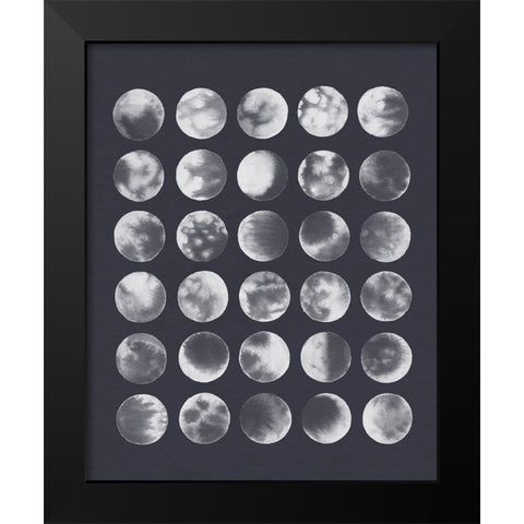 Many Moons IV Black Modern Wood Framed Art Print by Popp, Grace