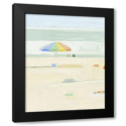 Abstract Umbrella I Black Modern Wood Framed Art Print by Caroline, Emma