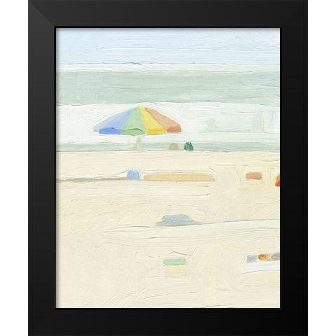 Abstract Umbrella I Black Modern Wood Framed Art Print by Caroline, Emma