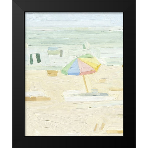 Abstract Umbrella II Black Modern Wood Framed Art Print by Caroline, Emma