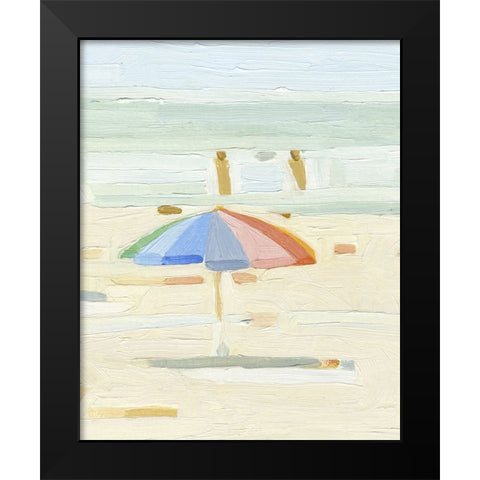 Abstract Umbrella III Black Modern Wood Framed Art Print by Caroline, Emma