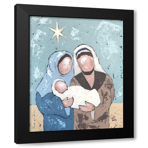 A Silent Night I Black Modern Wood Framed Art Print with Double Matting by Reynolds, Jade