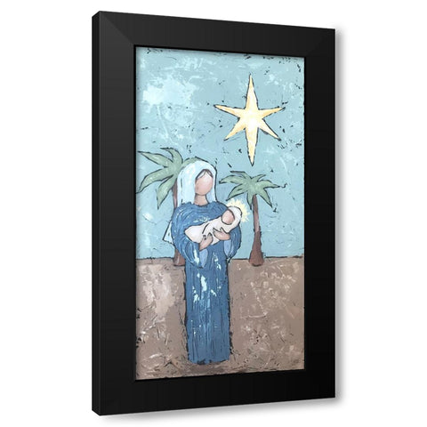 A Silent Night II Black Modern Wood Framed Art Print with Double Matting by Reynolds, Jade