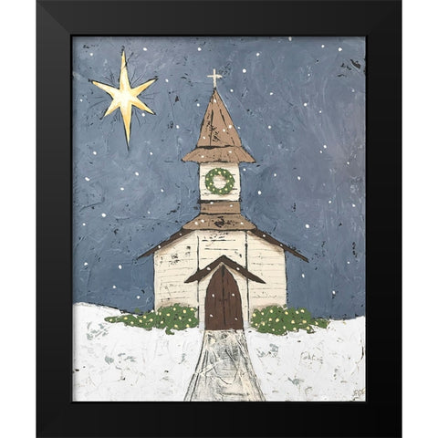 A Silent Night III Black Modern Wood Framed Art Print by Reynolds, Jade