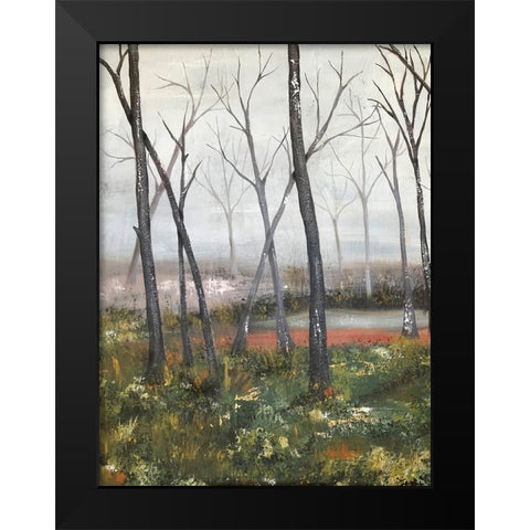 Misty Woods I Black Modern Wood Framed Art Print by Reynolds, Jade