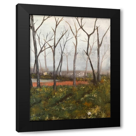 Misty Woods II Black Modern Wood Framed Art Print with Double Matting by Reynolds, Jade