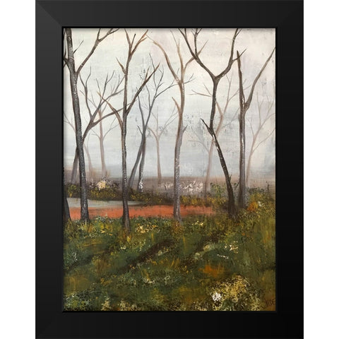 Misty Woods II Black Modern Wood Framed Art Print by Reynolds, Jade
