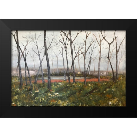 Misty Woods III Black Modern Wood Framed Art Print by Reynolds, Jade