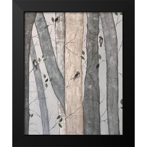 Into the Woods I Black Modern Wood Framed Art Print by Reynolds, Jade