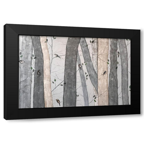 Into the Woods III Black Modern Wood Framed Art Print by Reynolds, Jade