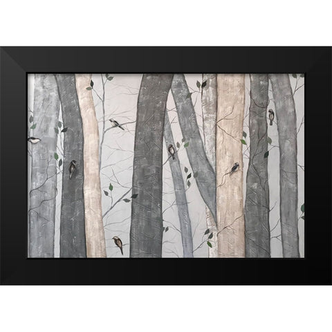 Into the Woods III Black Modern Wood Framed Art Print by Reynolds, Jade