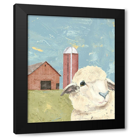 My Farm Friends I Black Modern Wood Framed Art Print by Reynolds, Jade