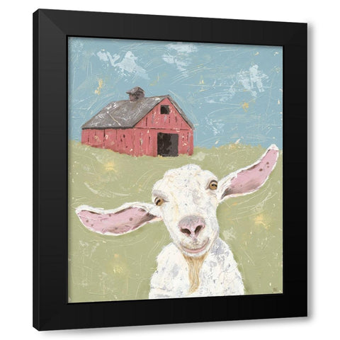 My Farm Friends III Black Modern Wood Framed Art Print with Double Matting by Reynolds, Jade