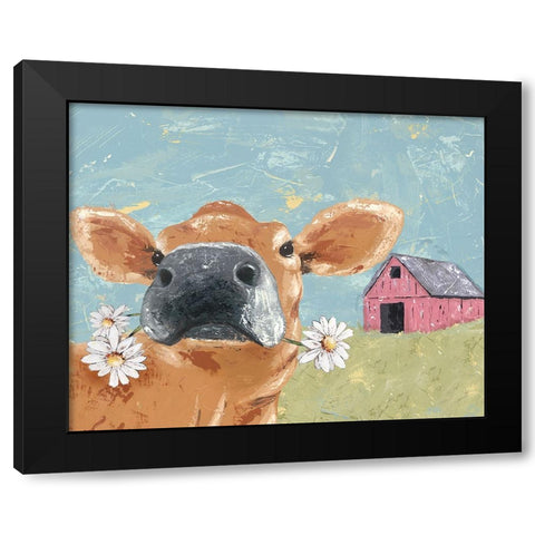 My Farm Friends IV Black Modern Wood Framed Art Print by Reynolds, Jade
