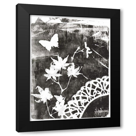 Dream Dimension II Black Modern Wood Framed Art Print with Double Matting by Wang, Melissa