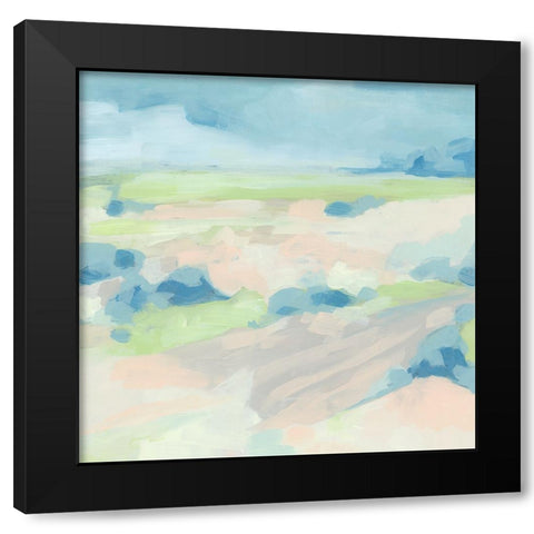 Soft Vista I Black Modern Wood Framed Art Print by Vess, June Erica