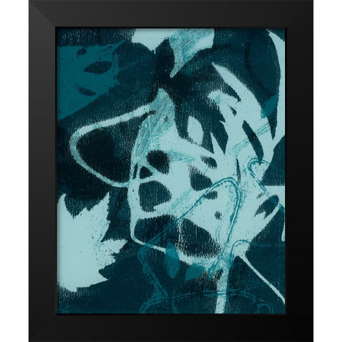 Monotone Jumbles II Black Modern Wood Framed Art Print by Barnes, Victoria