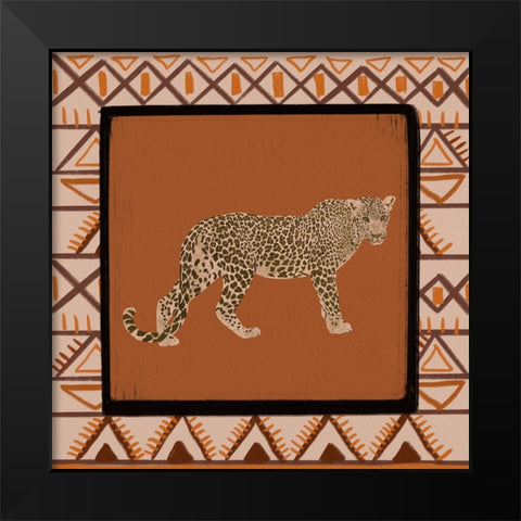Safari Animal II Black Modern Wood Framed Art Print by Moore, Regina